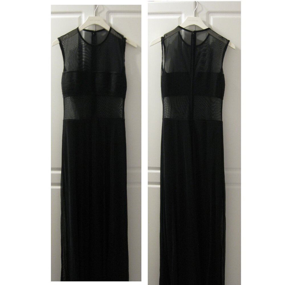 Cache - Sheer Black Evening Gown
